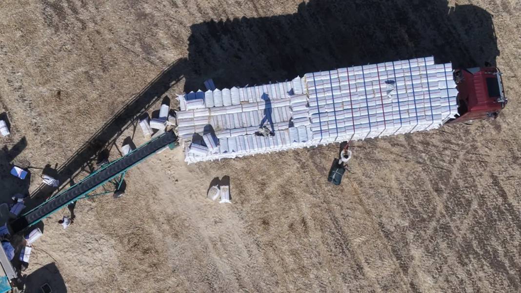 Diyarbakır’da 40 derece sıcakta saman mesaisi 3