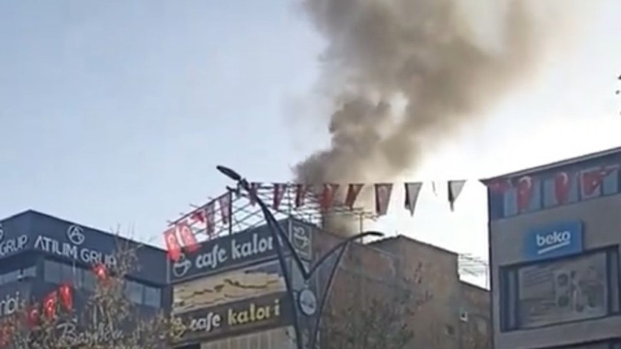 Van’da iş merkezinde yangın
