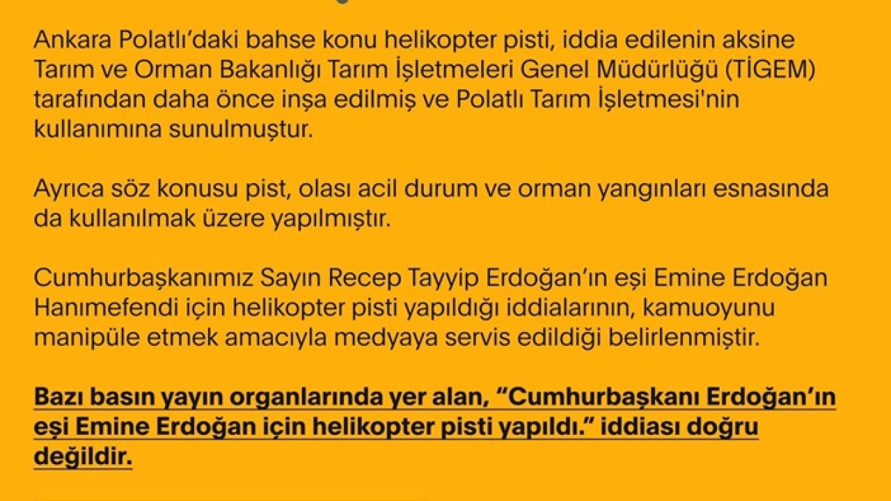 Dezenformasyonla Mücadele Merkezi’nden Emine Erdoğan açıklaması