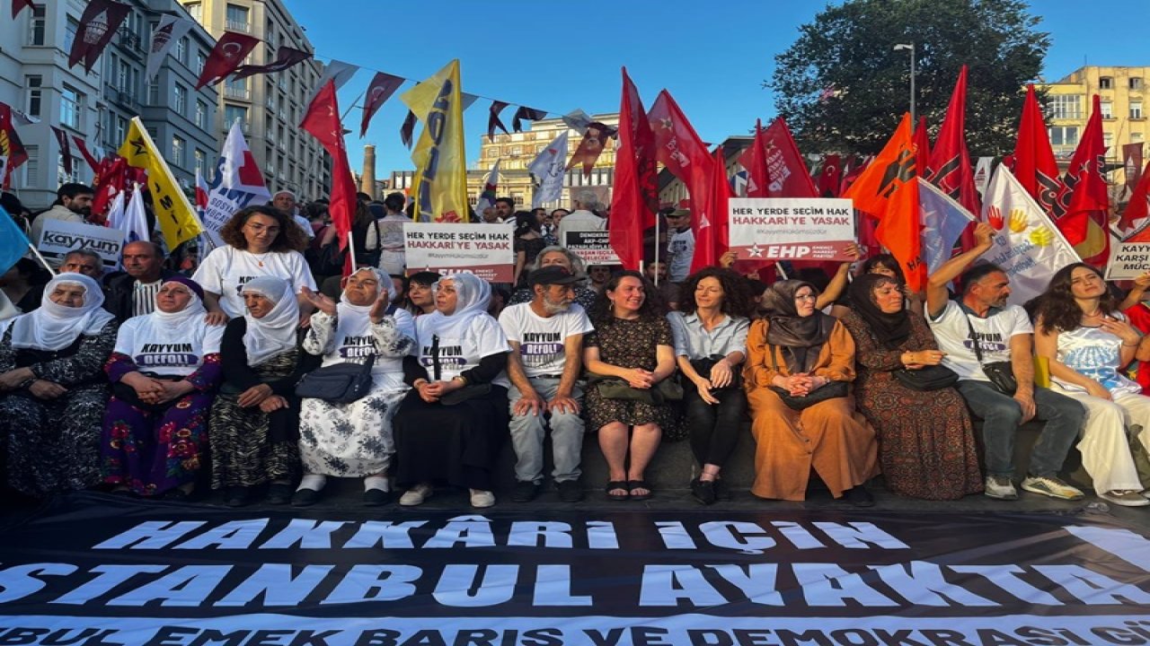 İstanbul Şişhane’de kayyım protestosu