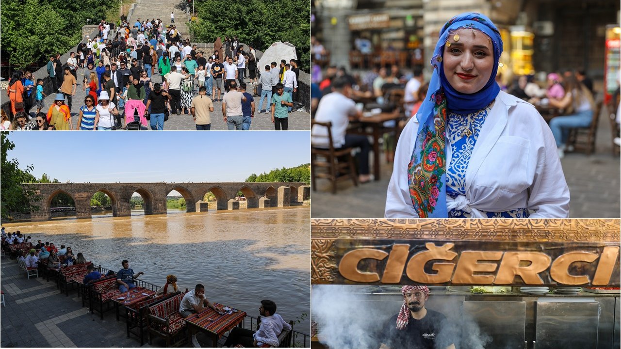 Tatilciler bayramda Diyarbakır’da ciğere ve geziye doydu