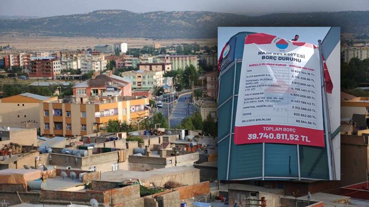 Diyarbakır’daki bir belediye daha borç listesini astı!