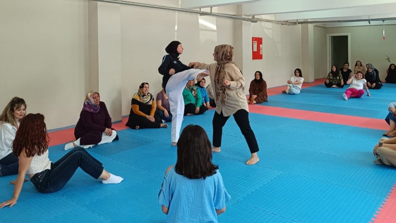 Diyarbakır’da kadınlara yakın dövüş eğitimi: Yaklaşan yandı!