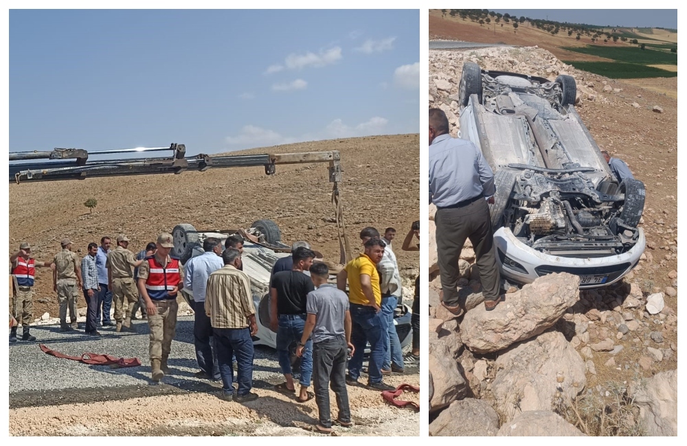 Diyarbakır’da kontrolden çıkan araç takla attı: 1 yaralı