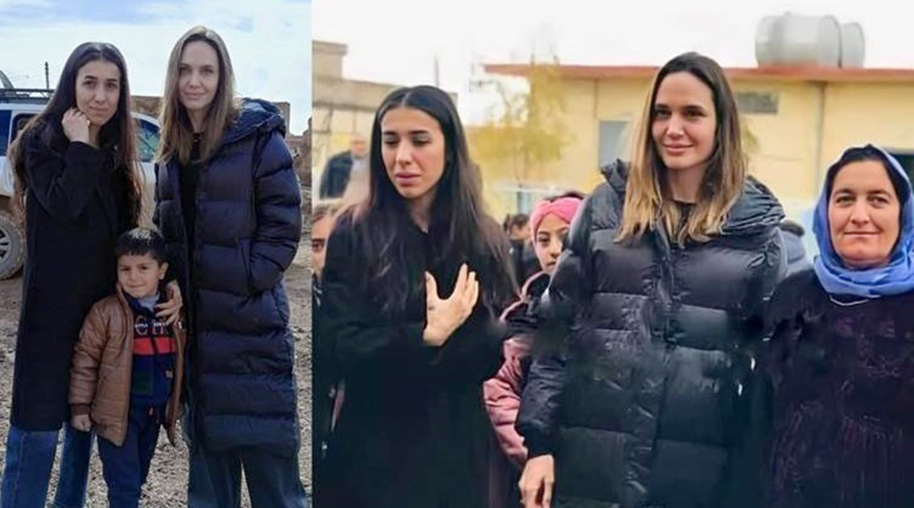 Angelina Jolie ve Nadia Murad, IŞİD’in saldırdı Şengal’i ziyaret etti