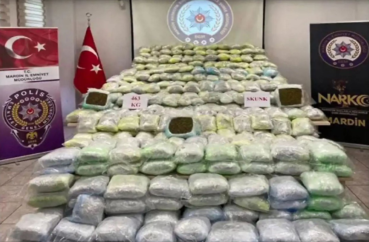 463 kilogram uyuşturucu yakalandı