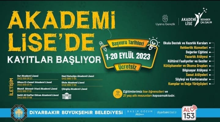 Diyarbakır'da Akademi lise kayıtları başladı