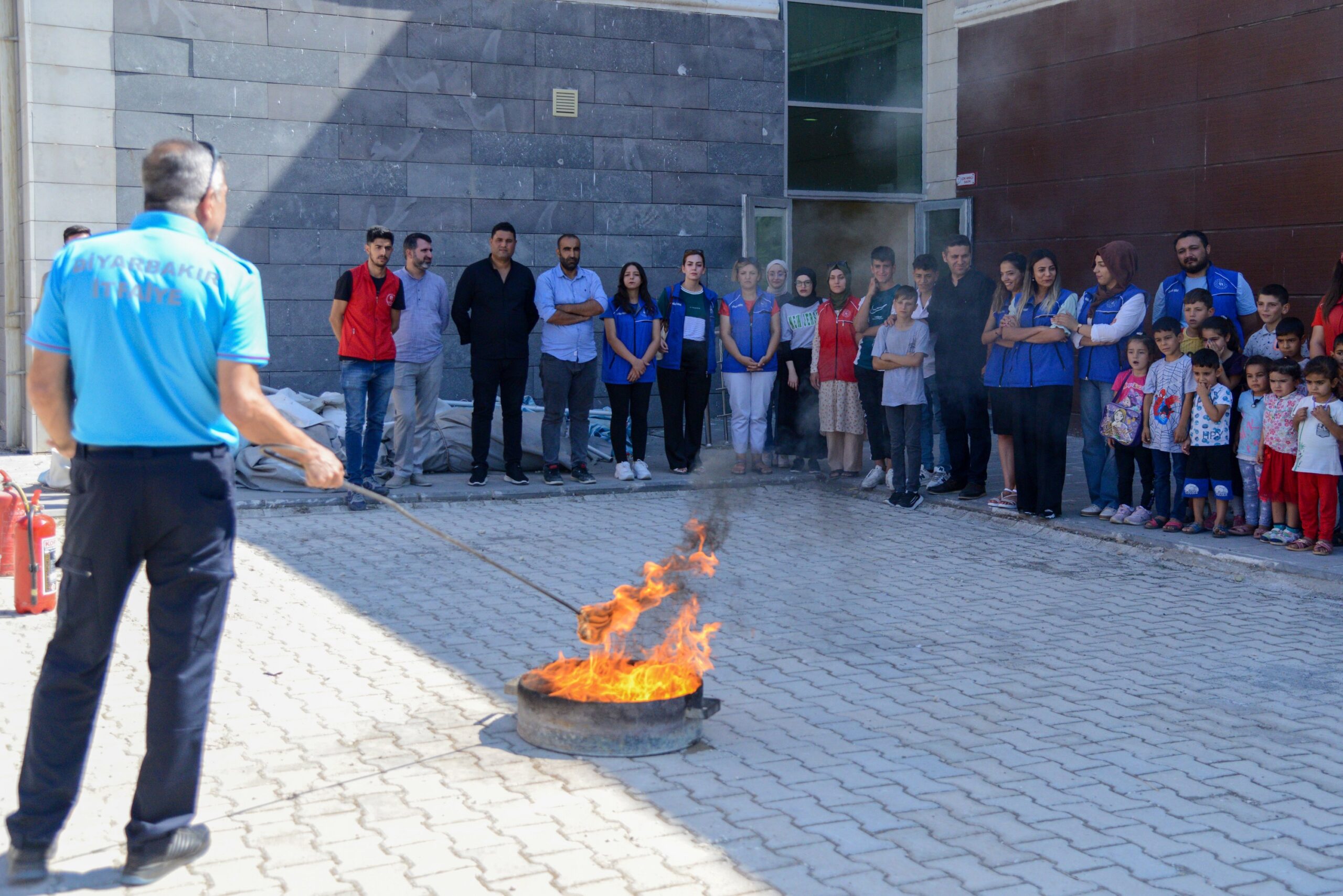 Diyarbakır'da  yangın tatbikatı