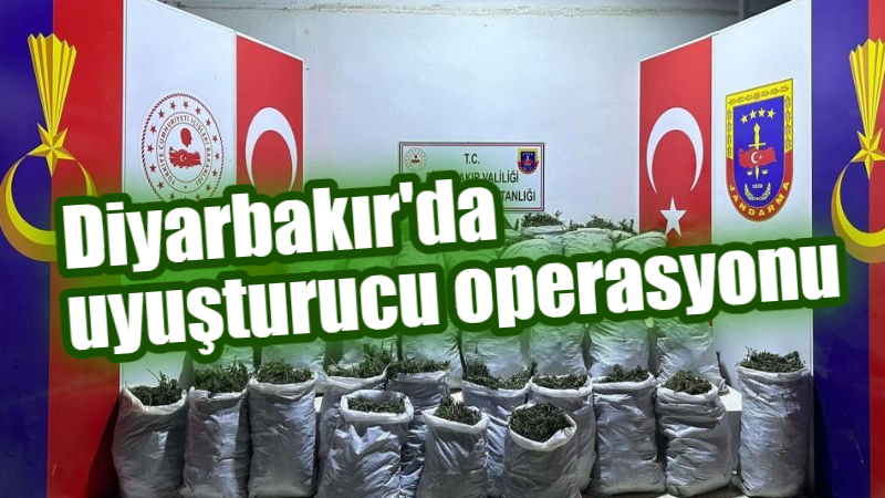 Diyarbakır’da uyuşturucu operasyonu