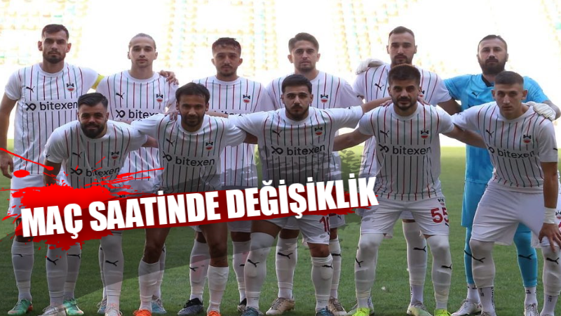 Maç saatinde değişiklik