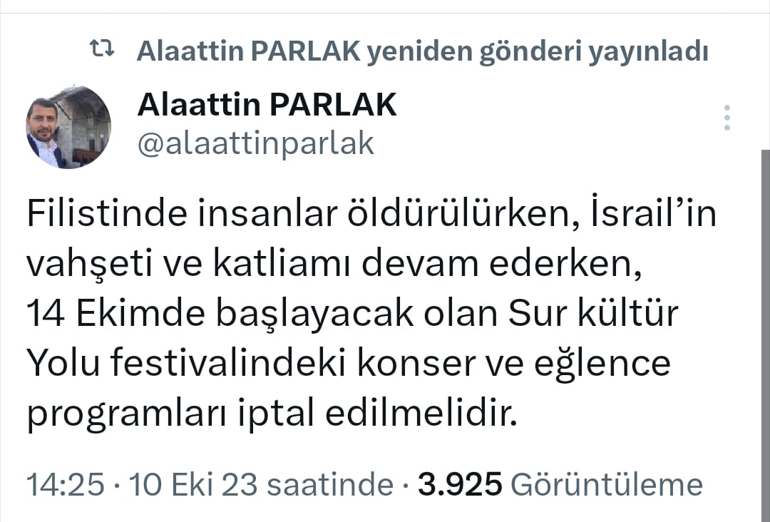 'Filistin'de insanlar ölüyor!'