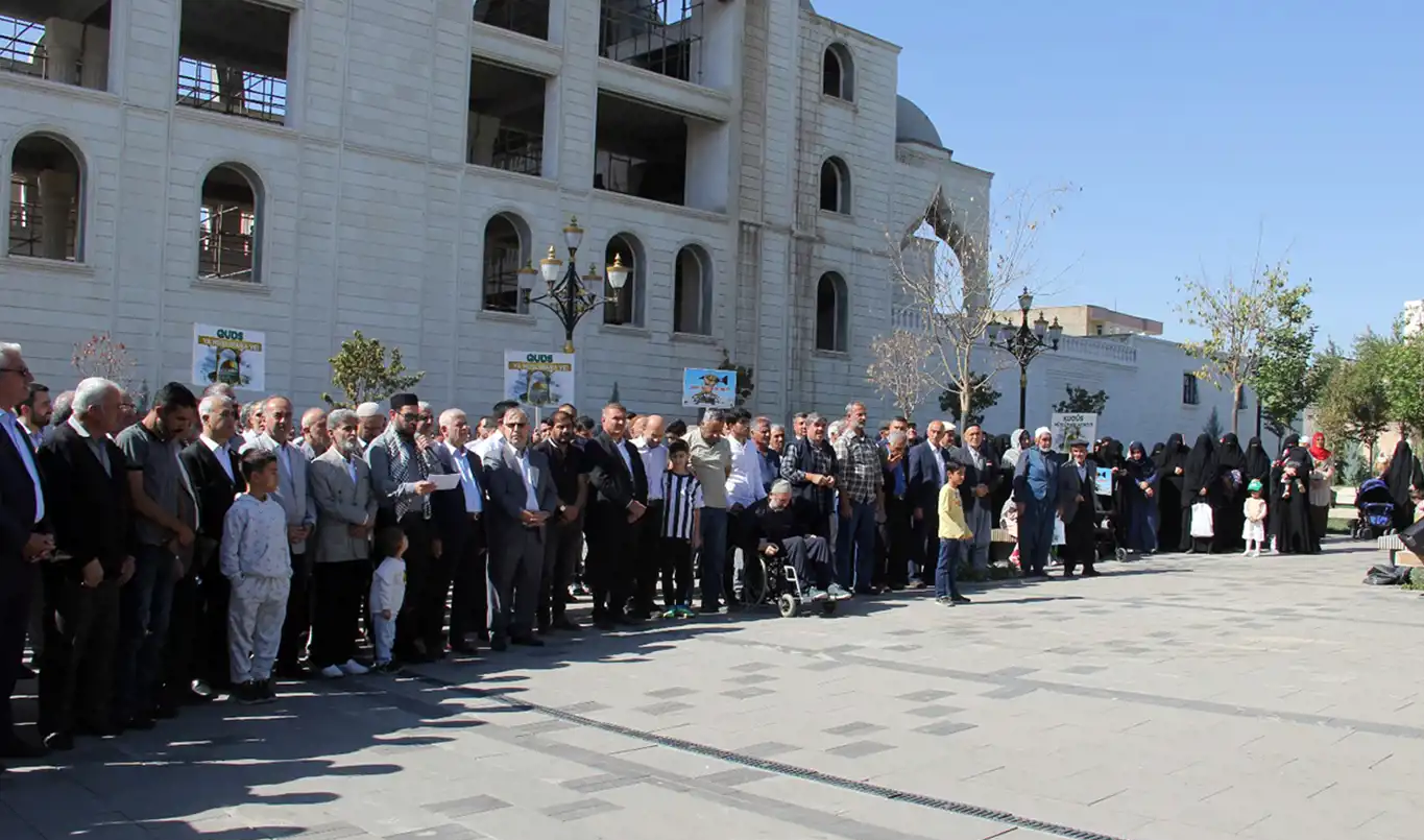 Bismil’de Filistin için basın açıklaması yapıldı