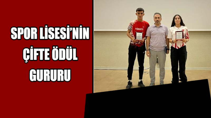 Spor Lisesi’nin çifte ödül gururu