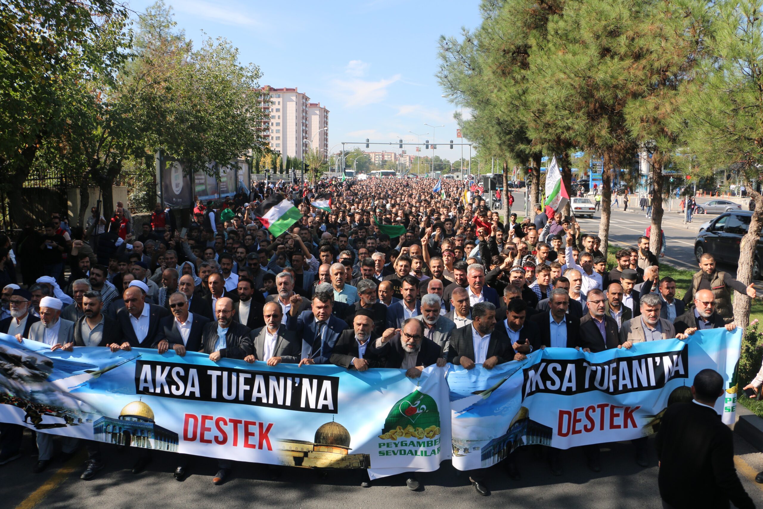 Diyarbakır halkından Filistin'e destek