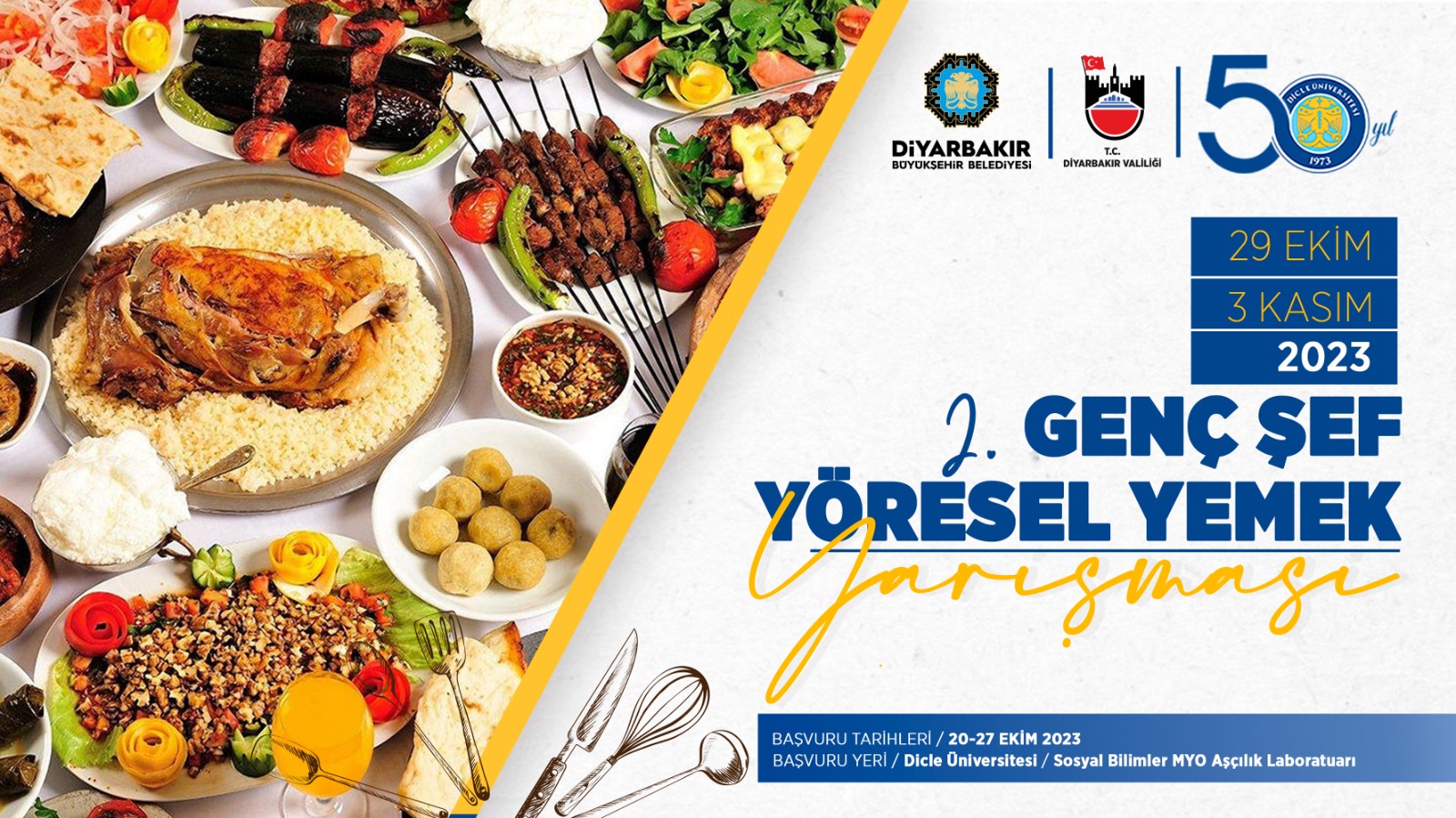 Diyarbakır'da "2. Genç Şef Yöresel Yemek Yarışması" düzenlenecek