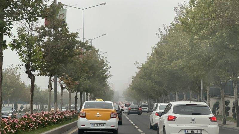 Diyarbakır’da sis trafikte aksamalara neden oldu!