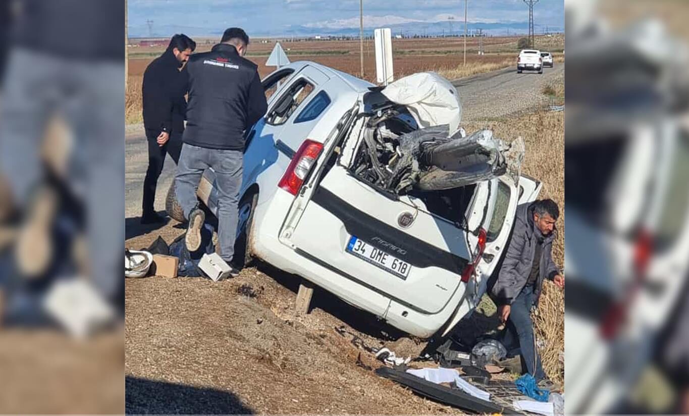 Diyarbakır'da Dicle Edaş ekibi kaza yaptı: 2 yaralı