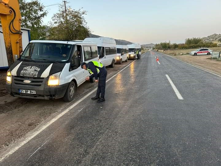 Diyarbakır’da kış lastiği denetimi