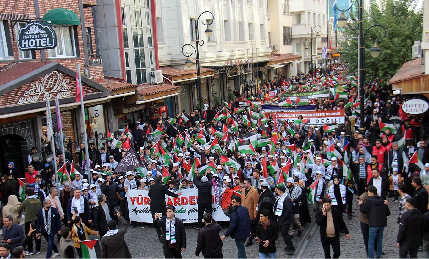 Diyarbakır'da Gazzeli çocuklar için yürüyüş!