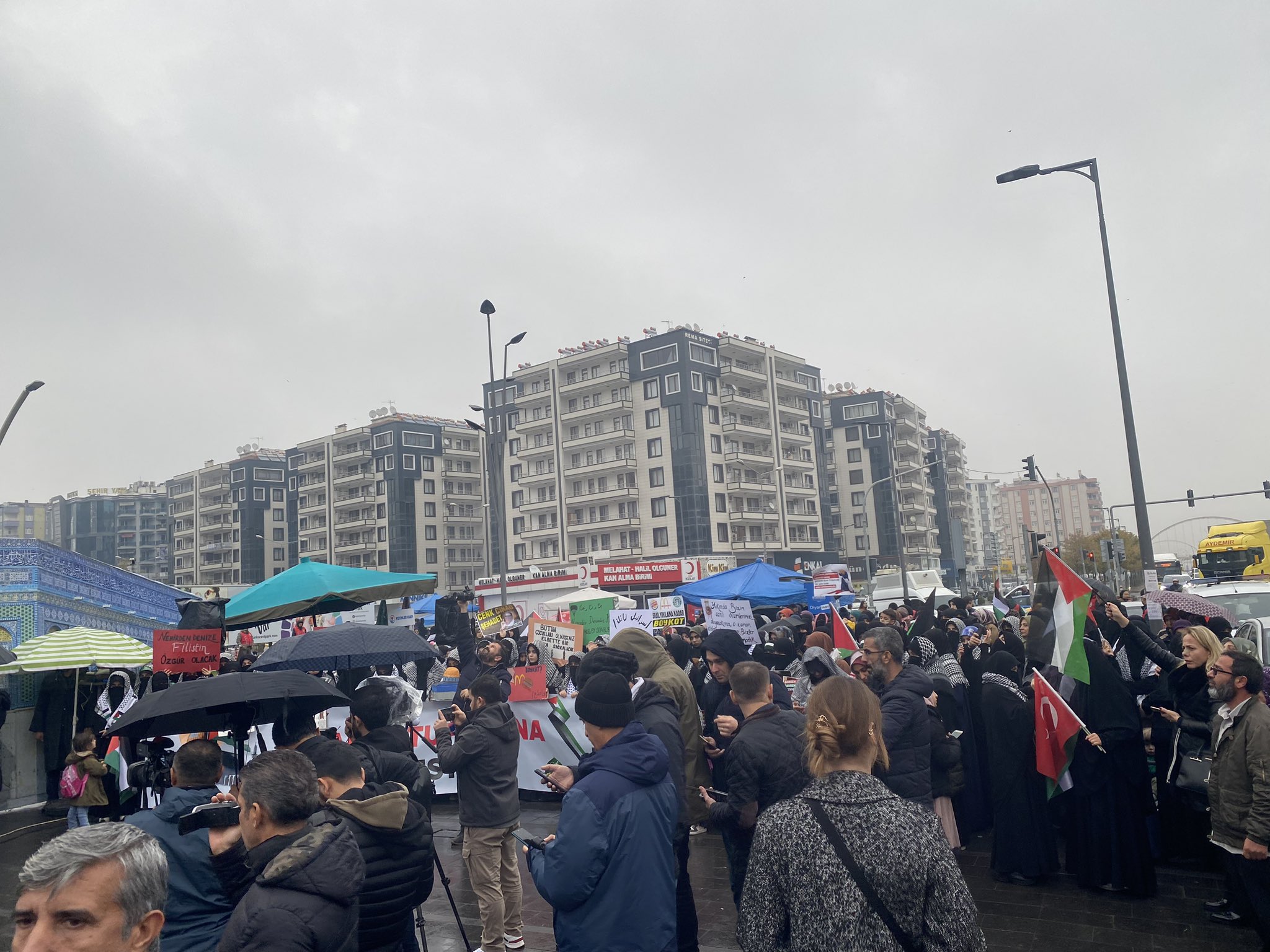 Diyarbakır'da "Aksa Tufanına Destek" açıklaması