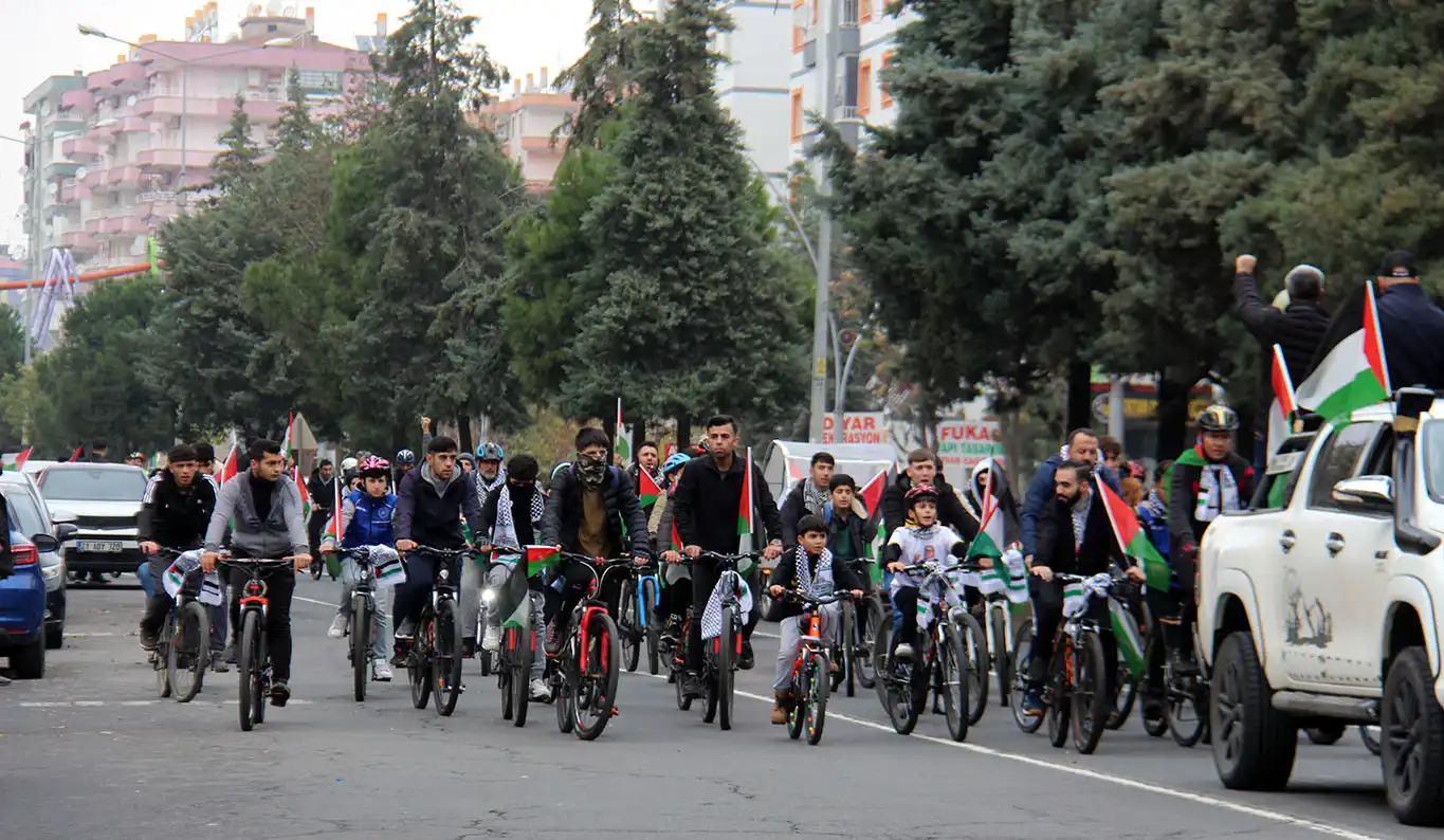 Diyarbakır'da pedallar dikkat çekmek için çevrildi