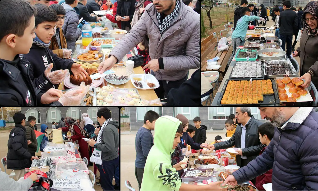 Diyarbakır’da öğrencilerden Filistin kermesi