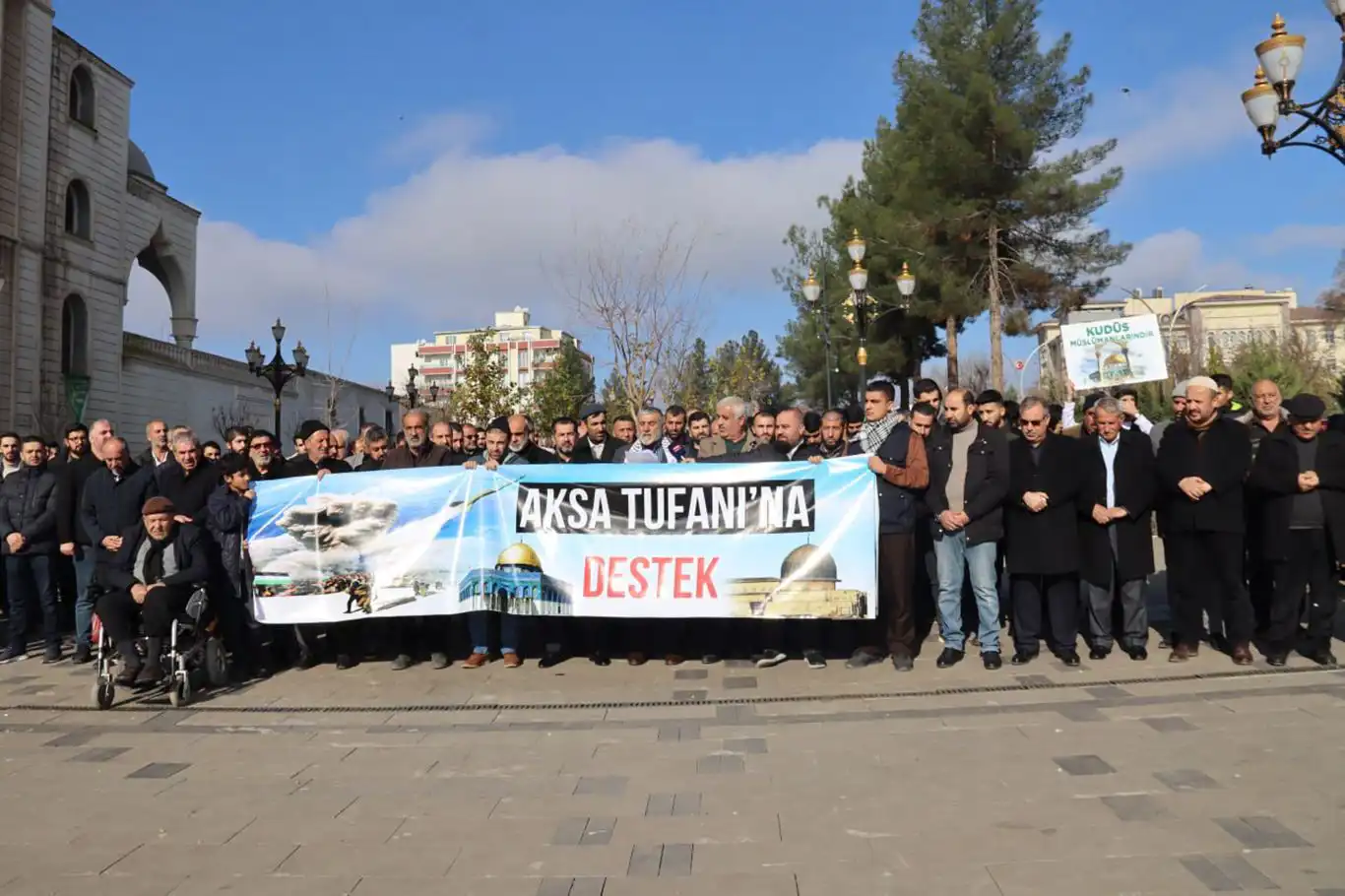 HÜDA PAR Bismil'den Gazze için basın açıklaması