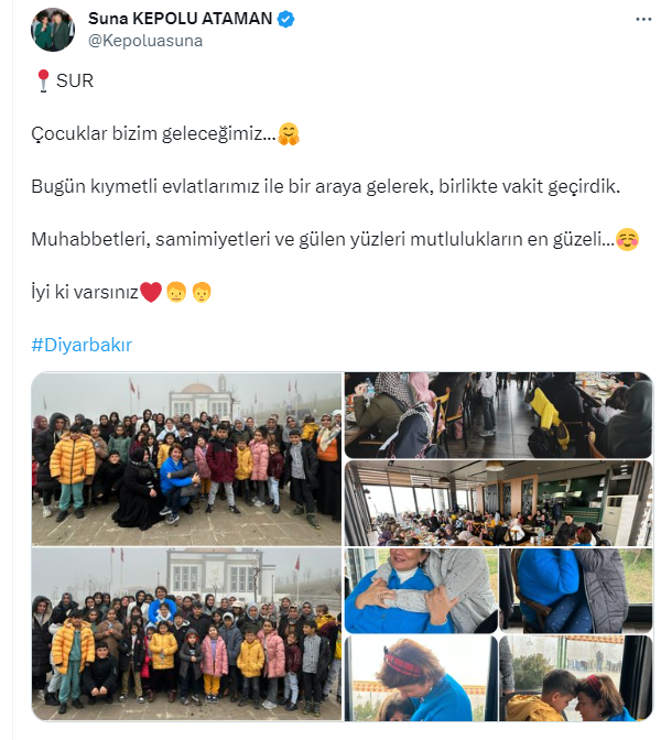 Ak Parti’nin Milletvekili Diyarbakır’da çocuklarla bir araya geldi