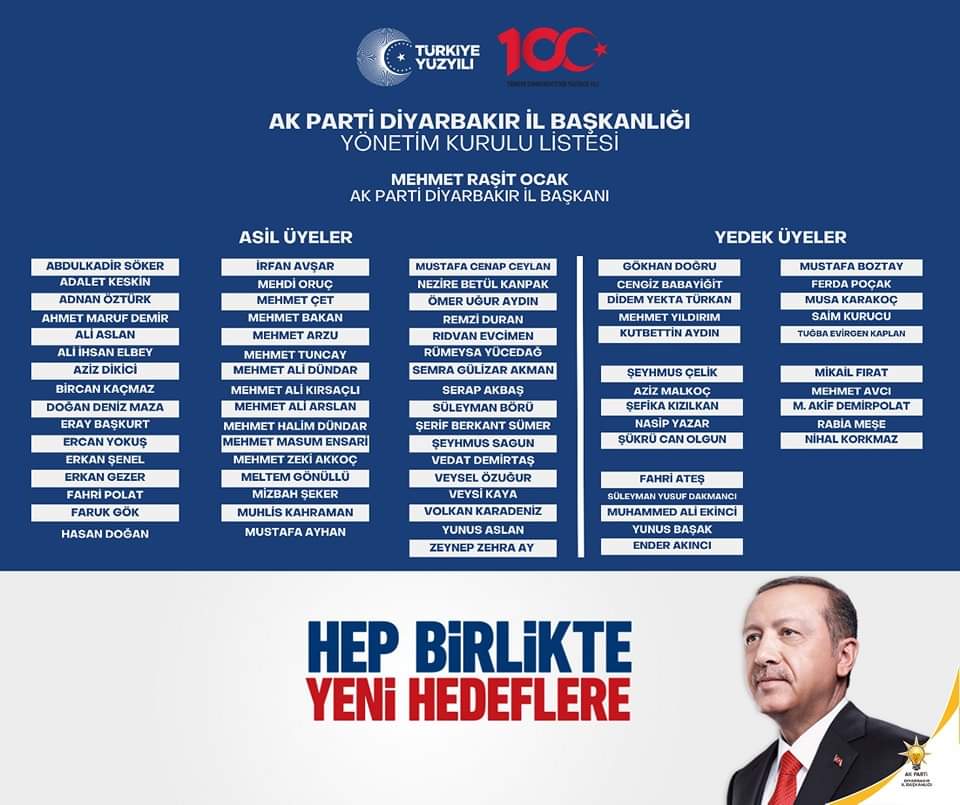 AK Parti Diyarbakır yönetimi belirlendi