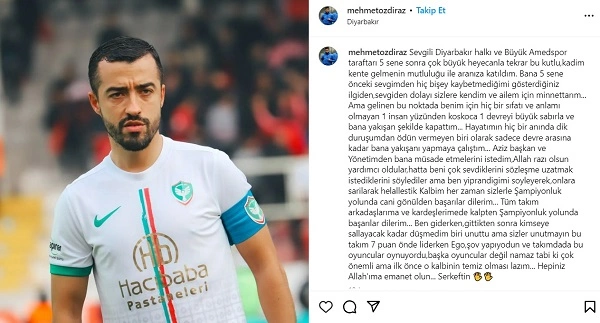 Mehmet Özdıraz, Amedspor ile yolları ayırdı!