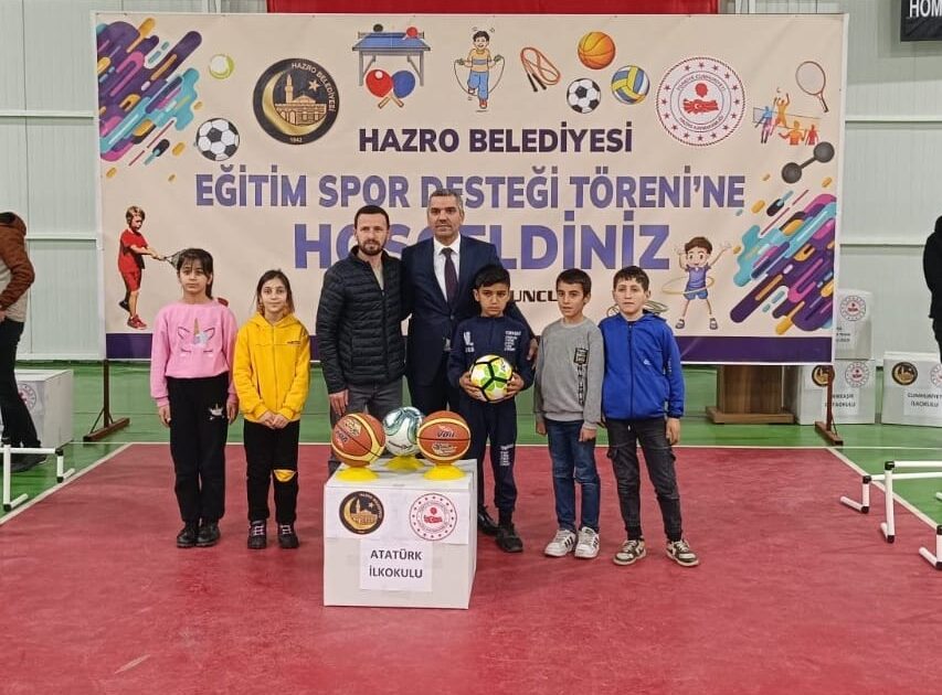 Hazro Belediyesinden eğitimde spora önemli destek