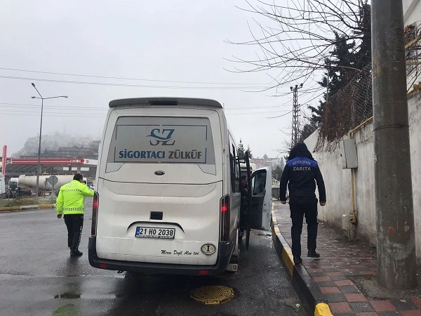 Diyarbakır’da korsan otobüs denetimi!