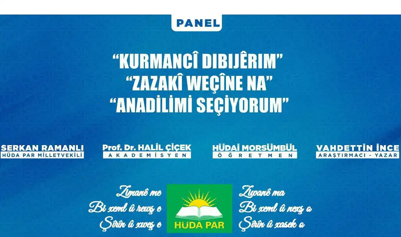 HÜDA PAR "Kürtçeyi Seçiyorum" programı düzenleyecek