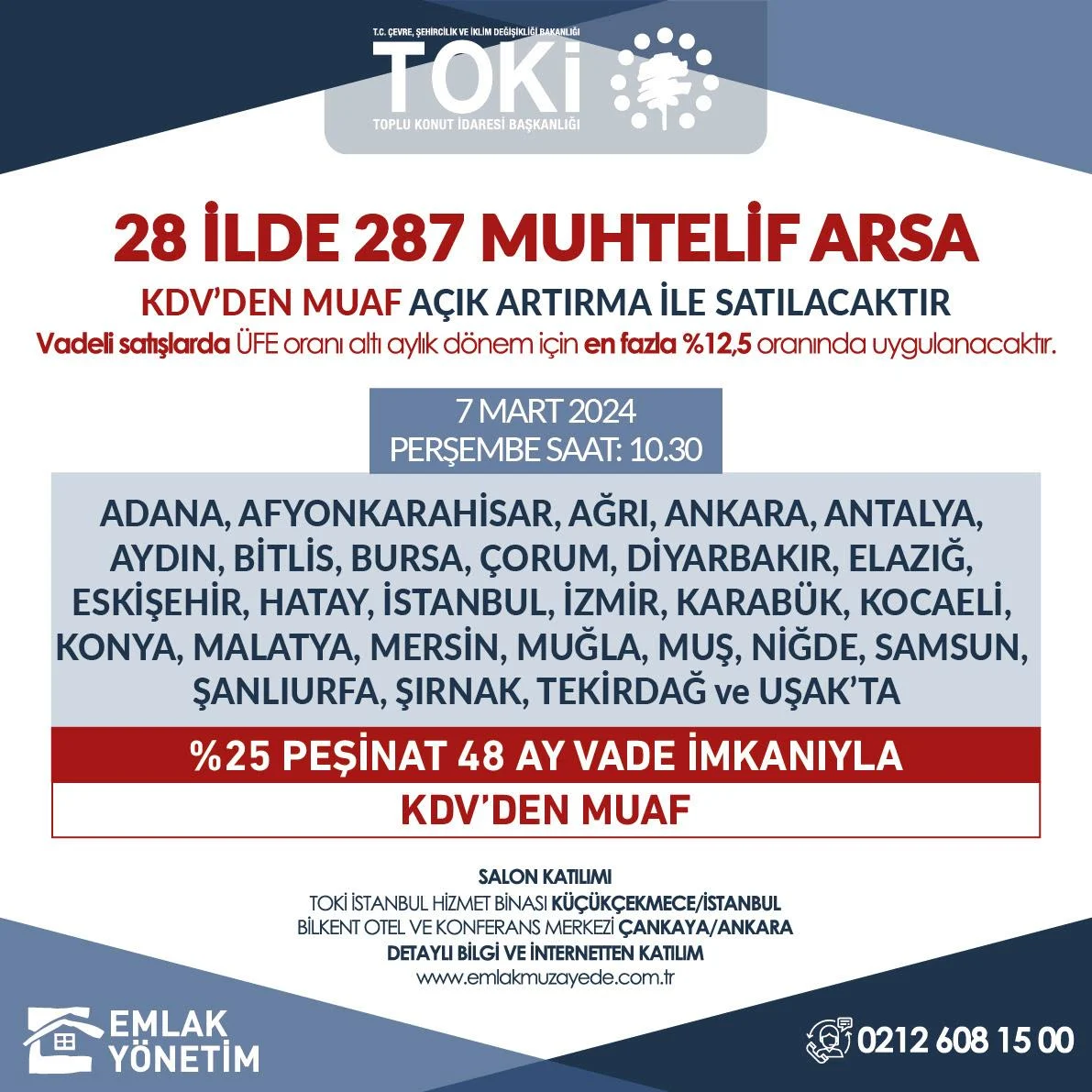 TOKİ Diyarbakır Dahil 28 İlde Ayda 7 Bin TL'ye Arsa Satışı Yapacak!