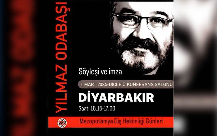 Yılmaz Odabaşı Diyarbakır'da söyleşiye katılacak