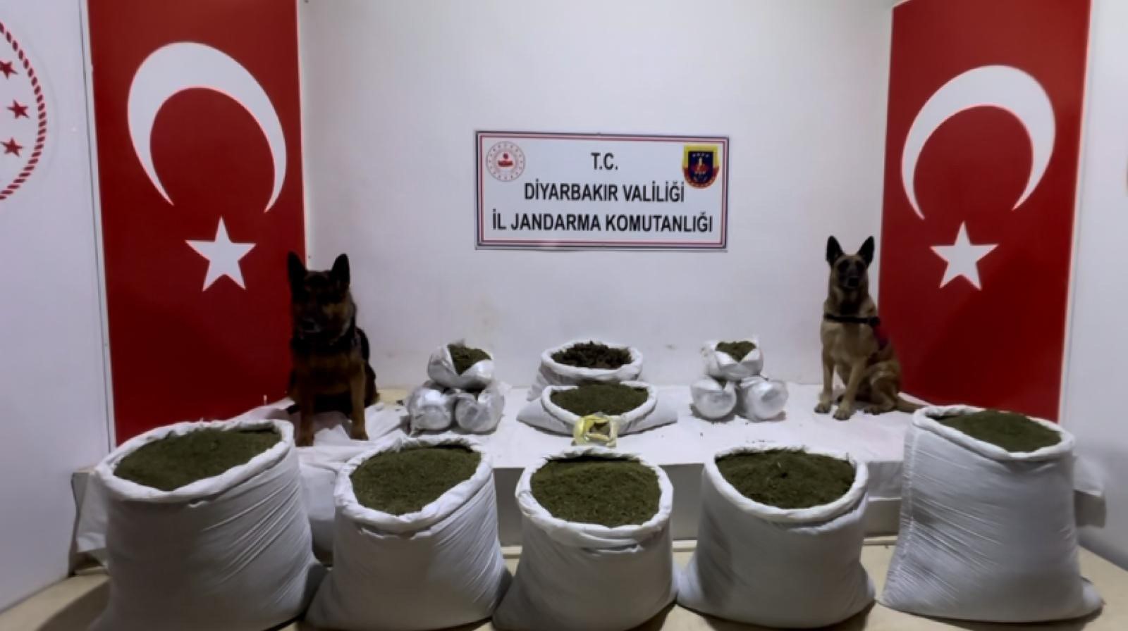 Diyarbakır Lice'de 116 kilogram esrar ele geçirildi