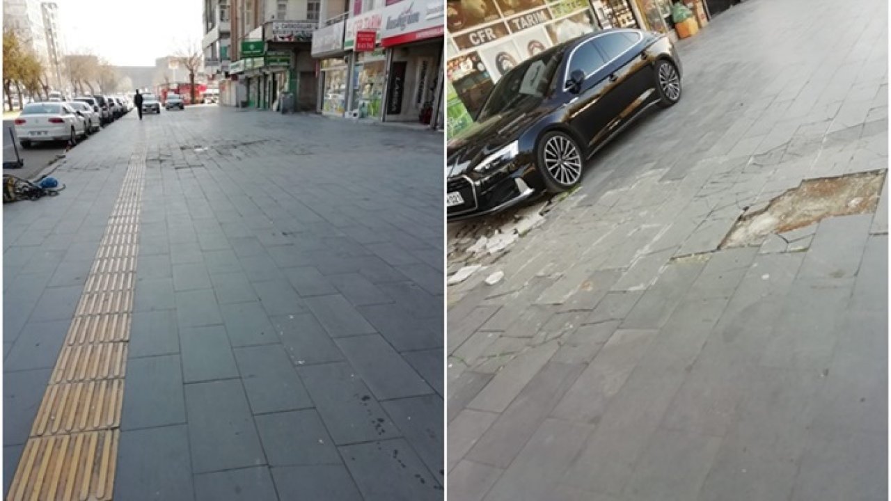 Diyarbakır'da kaldırım tepkisi!