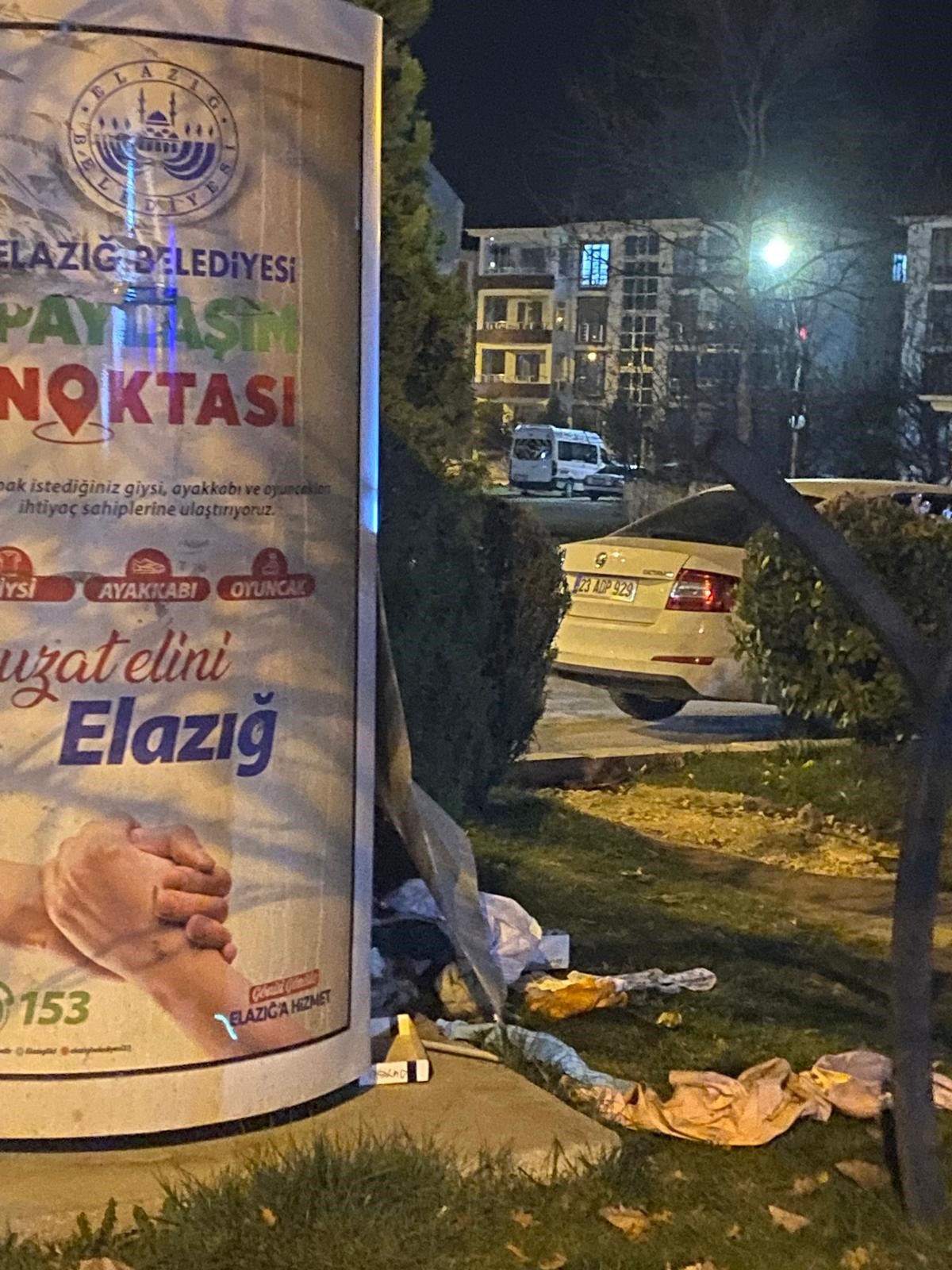 ‘Giysi kumbarası' talan edildi