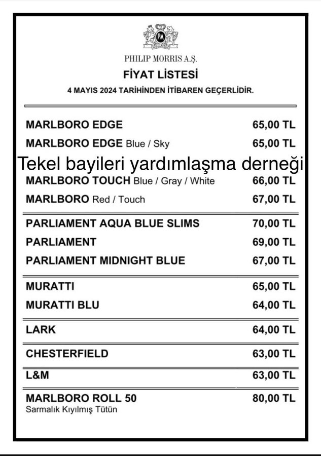 O sigara grubuna bir zam daha geldi!