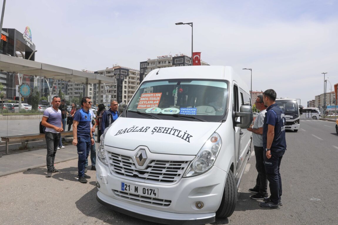 Diyarbakır'da toplu taşıma araçlarına denetim