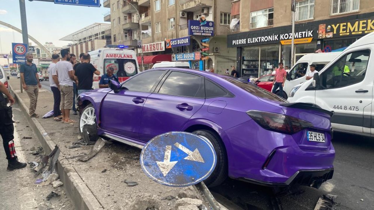 Diyarbakır’da korkutan kaza: 1 yaralı