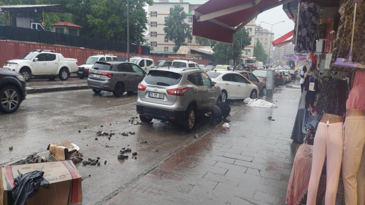 Erzurum kışı üstünden atamıyor: Sağanak hayatı durma noktasına getirdi