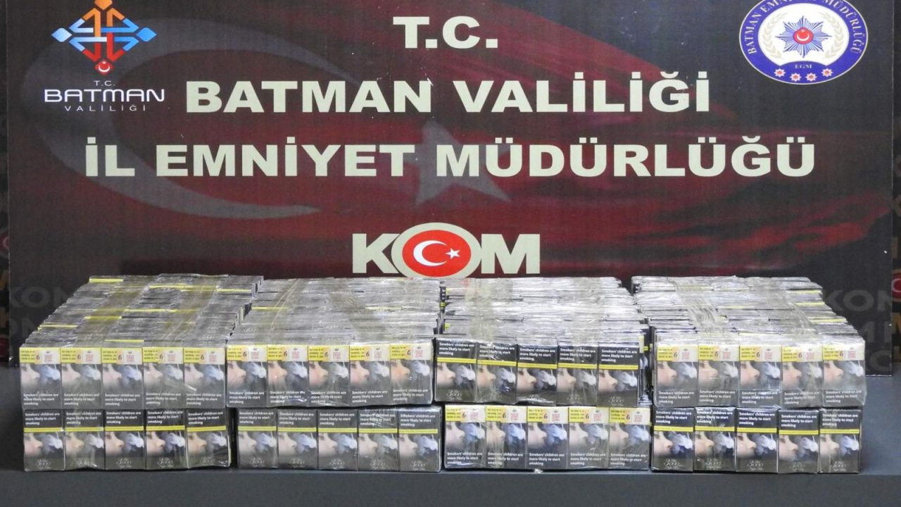 Batman’da operasyon: 1600 paket sigara ele geçirildi