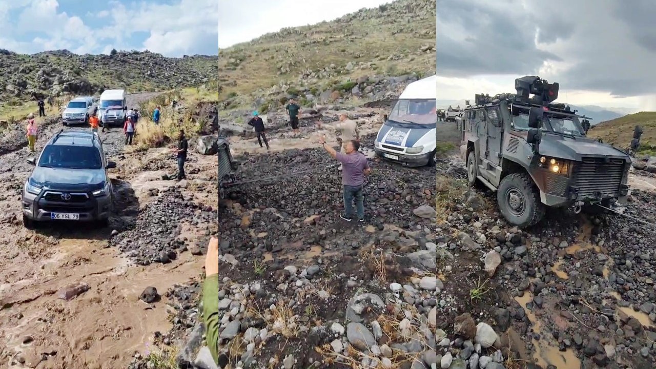 Ağrı Dağı’na çıkan yol kapandı: Dağcılar ve turistler mahsur kaldı