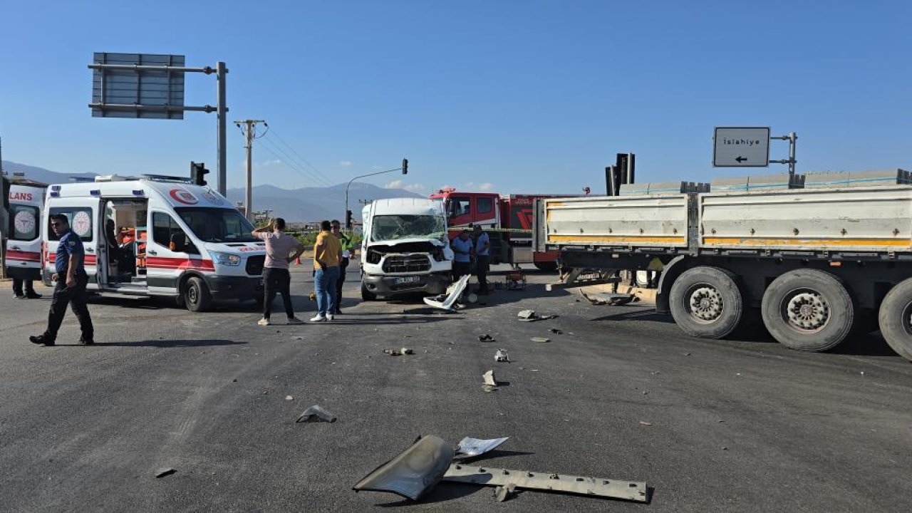 Gaziantep’te korkutan trafik kazası: 1 kişi ağır yaralandı