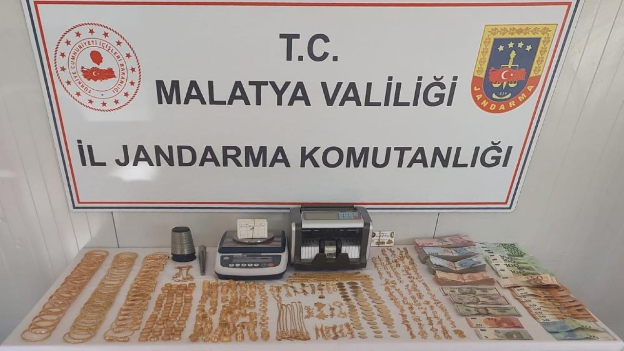 Malatya’da kaçakçılara darbe: 6 milyonluk kaçak altın ele geçirildi