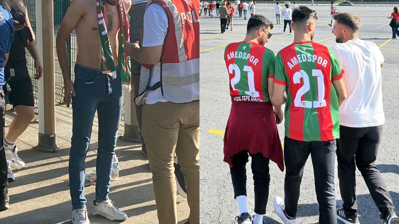 Amedspor taraftarına stadyum girişinde polis engeli