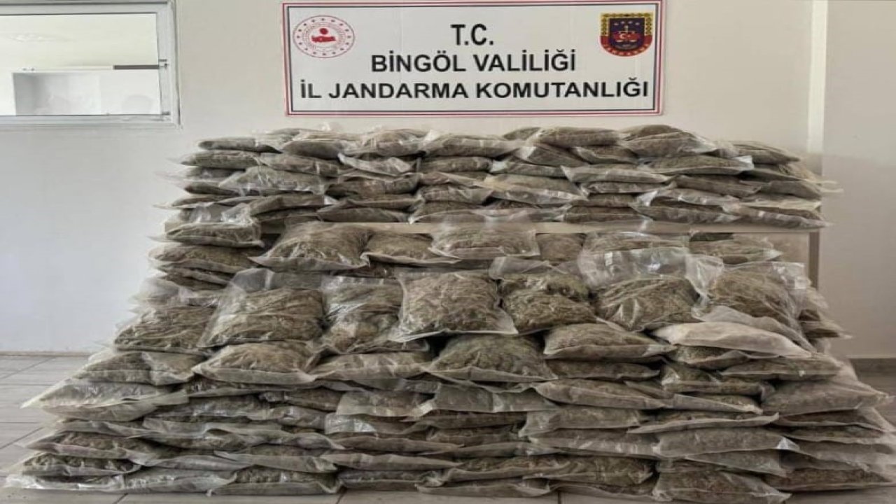 Bingöl’de operasyon: 153 kilo uyuşturucu ele geçirildi