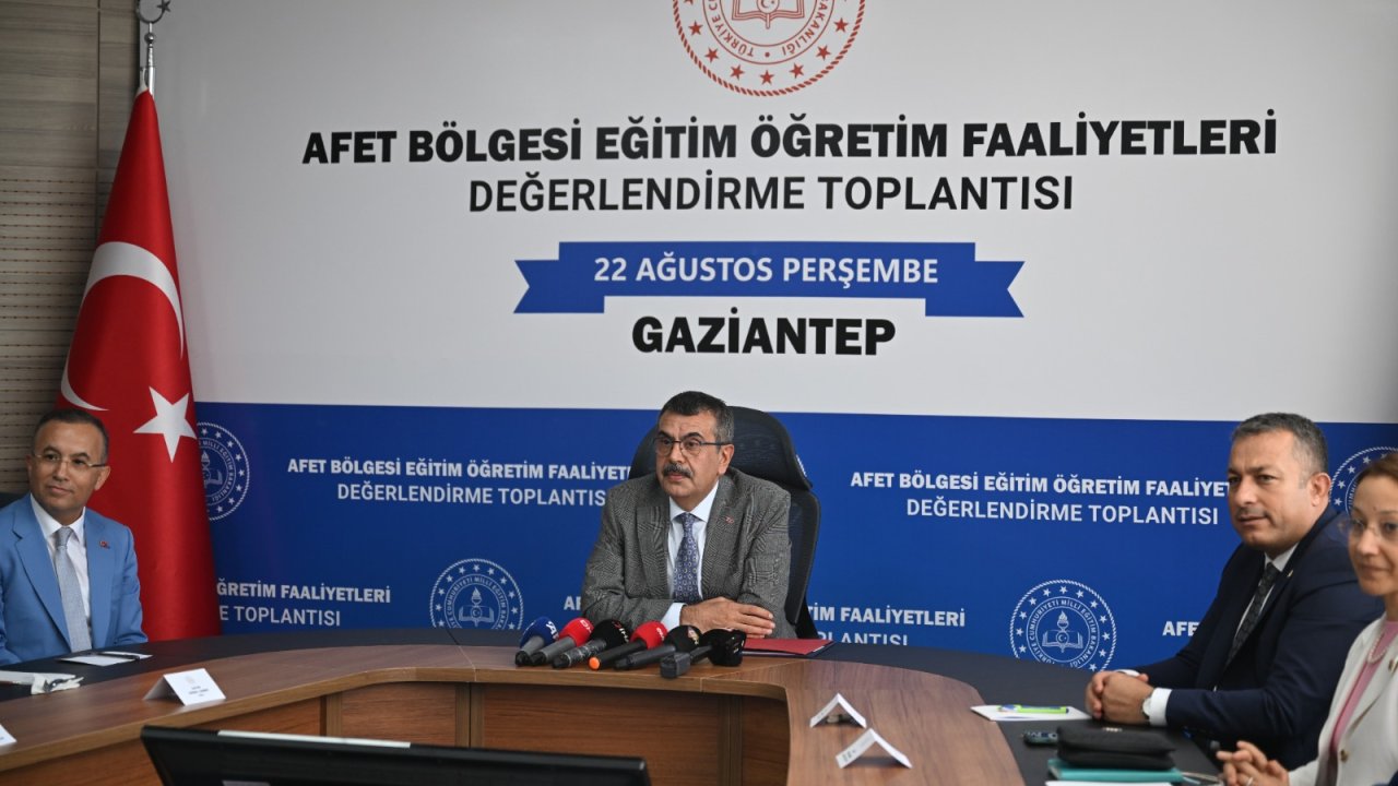 Bakan Tekin, deprem bölgesindeki eğitim-öğretim yılına ilişkin konuştu