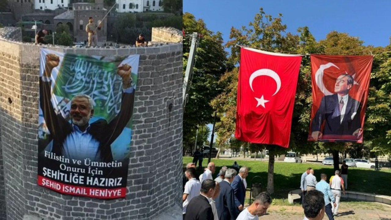 Diyarbakır’dan sonra Gaziantep’te Haniye posteri: Bu kez indirildi!